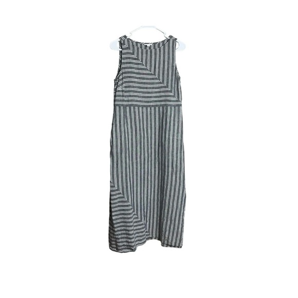 J.Jill love linen Striped Sleeveless Maxi Dress size L - Picture 1 of 10